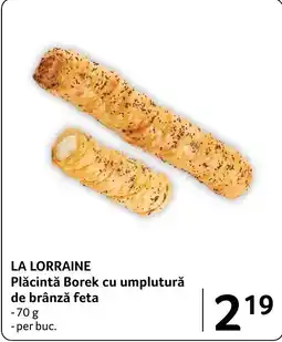 Selgros La Lorraine Plăcintă Borek cu umplutură de brânză feta Ofertă