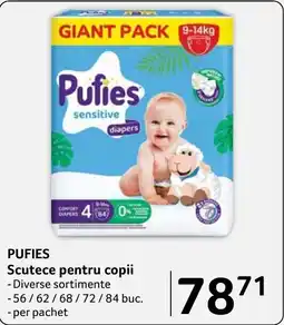 Selgros Pufies scutece pentru copii Ofertă