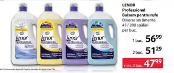 Selgros Lenor Professional Balsam pentru rufe Ofertă