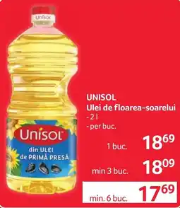Selgros Unisol ulei de floarea-soarelui Ofertă
