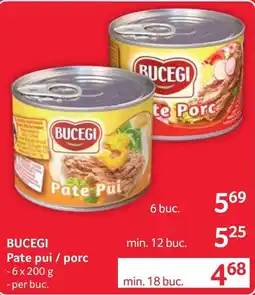 Selgros Bucegi pate pui / porc Ofertă