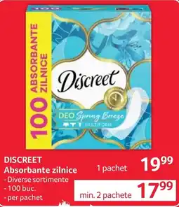Selgros Discreet absorbante zilnice Ofertă