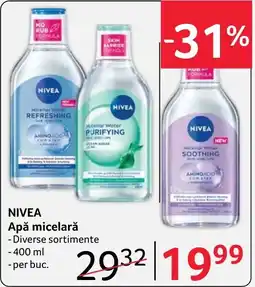 Selgros Nivea apă micelară Ofertă