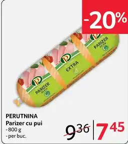 Selgros Perutnina parizer cu pui Ofertă