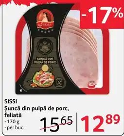 Selgros Sissi șuncă din pulpă de porc, feliată Ofertă