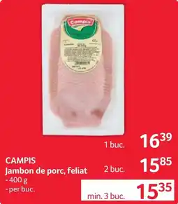 Selgros Campis jambon de porc, feliat Ofertă