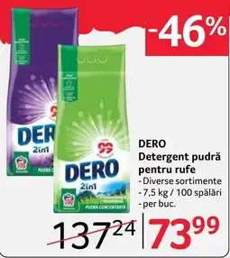 Selgros Dero detergent pudră pentru rufe Ofertă