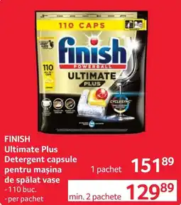 Selgros Finish ultimate plus detergent capsule pentru mașina de spălat vase Ofertă