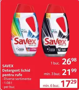 Selgros Savex detergent lichid pentru rufe Ofertă