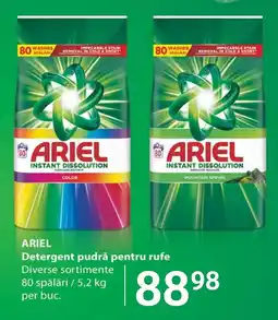 Selgros Ariel detergent pudră pentru rufe Ofertă