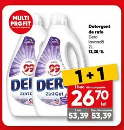 PROFI Detergent de rufe Dero lavandă 2L Ofertă