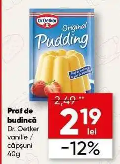 PROFI Praf de budincă Dr. Oetker vanilie / căpșuni 40g Ofertă
