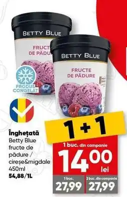 PROFI Înghețată Betty Blue fructe de pădure / cireșe&migdale 450ml Ofertă