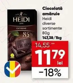 PROFI Ciocolată amăruie Heidi Ofertă