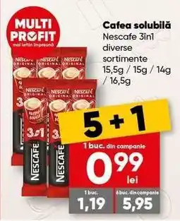 PROFI Cafea solubilă Nescafe 3în1 Ofertă