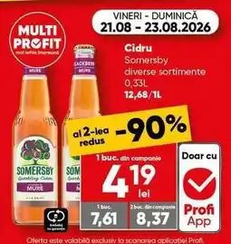 PROFI Cidru Somersby diverse sortimente Ofertă
