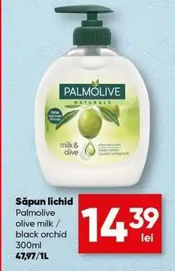 PROFI Săpun lichid Palmolive olive milk / black orchid 300ml Ofertă