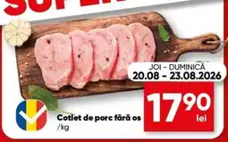 PROFI Cotlet de porc fără os Ofertă