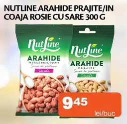 Unicarm Nutline arahide prajite/in coaja rosie cu sare Ofertă