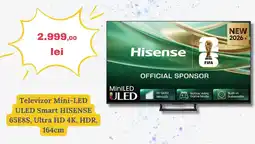 Media Galaxy Hisense televizor mini-led uled smart 65e8s Ofertă