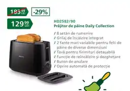 Carrefour HD2582/90 Prăjitor de pâine Daily Collection Ofertă