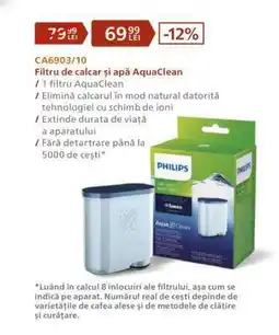 Carrefour CA6903/10 Filtru de calcar și apă AquaClean Ofertă