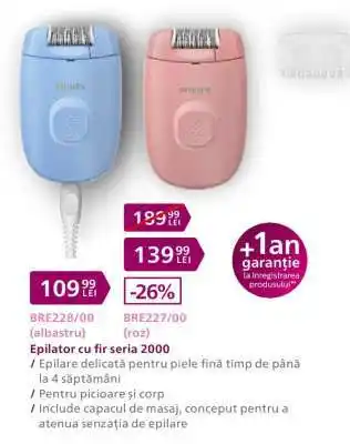 Epilator cu fir seria 2000