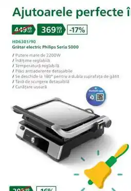 Carrefour Grătar electric Philips Seria 5000 Ofertă