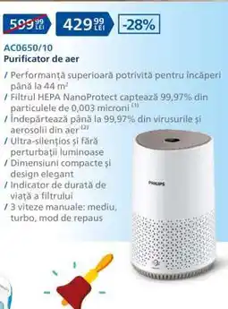 Carrefour AC0650/10 Purificator de aer Ofertă