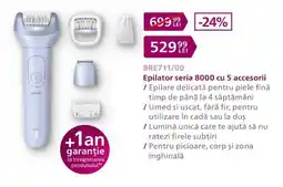 Carrefour Epilator Seria 8000 cu 5 accesorii Ofertă