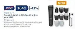 Carrefour Aparat de tuns 9 in 1 Philips All-in-One seria 3000 Ofertă