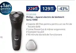 Carrefour Philips – Aparat electric de bărbierit Seria 1000 Ofertă