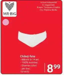 Selgros Chiloți fete Ofertă