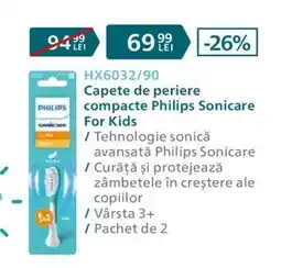 Carrefour Capete de periere compacte Philips Sonicare For Kids Ofertă