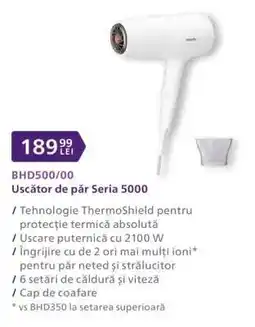 Carrefour BHD500/00 Uscător de păr Seria 5000 Ofertă
