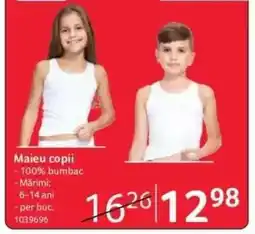 Selgros Maieu copii Ofertă