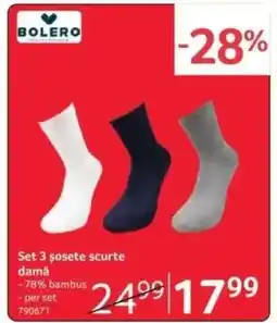 Selgros Set 3 șosete scurte damă Ofertă