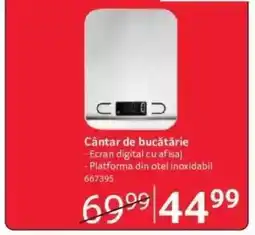 Selgros Cântar de bucătărie Ofertă