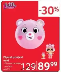 Selgros Păpușă prințesă mini Ofertă