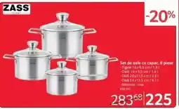 Selgros Set de oale cu capac, 8 piese Ofertă