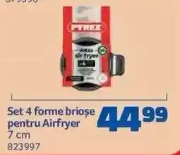 Selgros Set 4 forme brioșe pentru Airfryer Ofertă