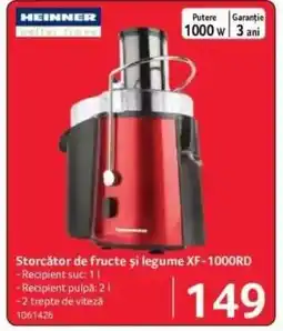 Selgros Storctor de fructe și legume XF-1000RD Ofertă