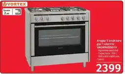 Selgros Aragaz 5 arzătoare gaz + electric VAG9060SS01V Ofertă