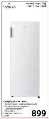 Selgros Congelator VNC-165E Ofertă