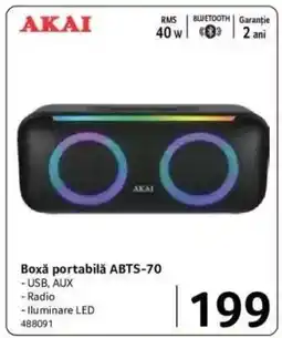 Selgros Boxă portabilă ABTS-70 Ofertă