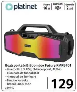 Selgros Boxă portabilă Boombox Future PMPB401 Ofertă