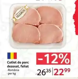 Selgros Cotlet de porc dezosat, feliat Ofertă