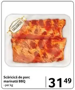 Selgros Scăricică de porc marinată BBQ Ofertă