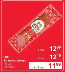Selgros FOX Salam haiducesc Ofertă