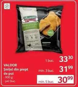 Selgros VALDOR Şniţel din piept de pui Ofertă